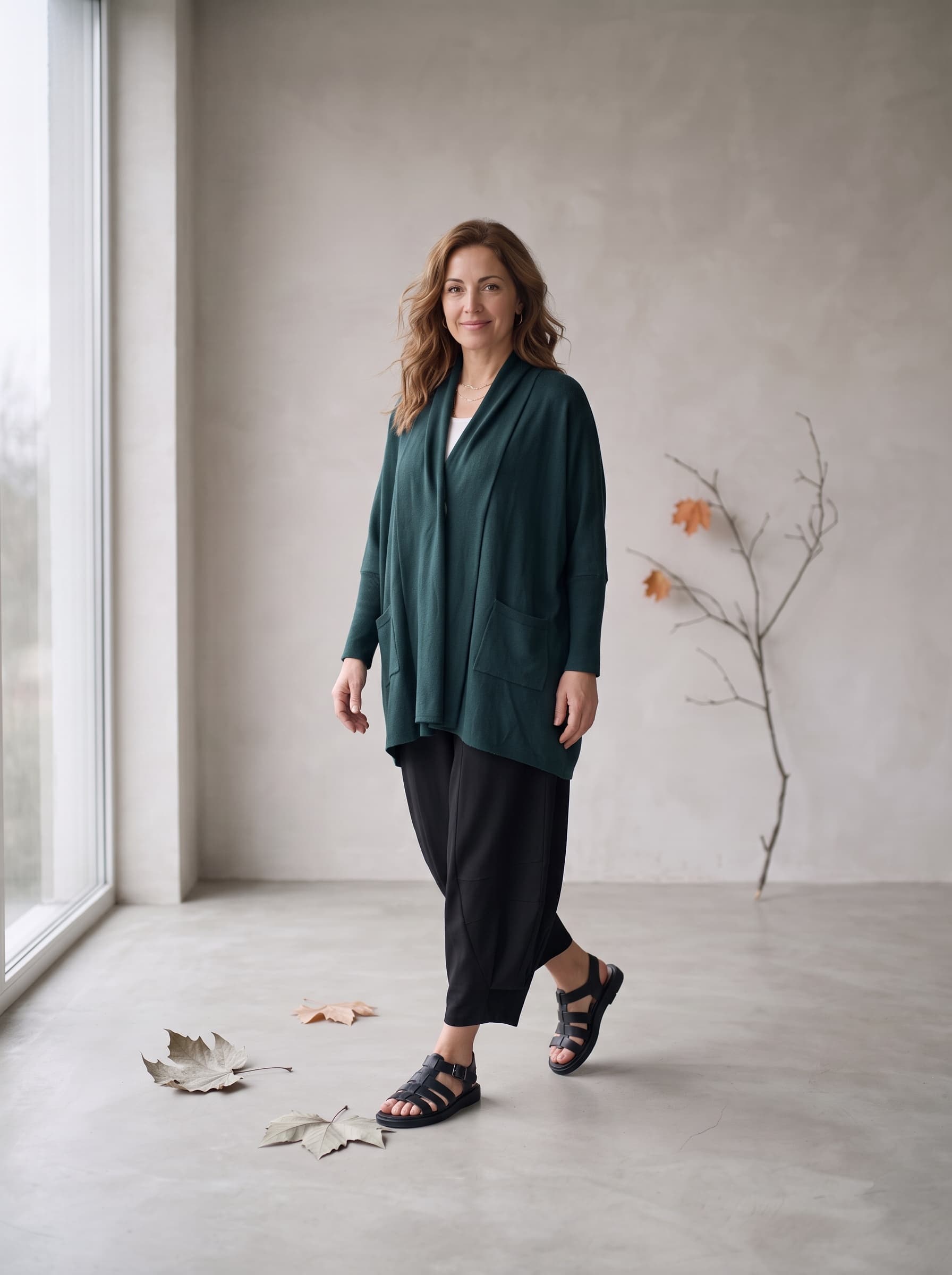 Cardigan Maglia Verde — immagine 3