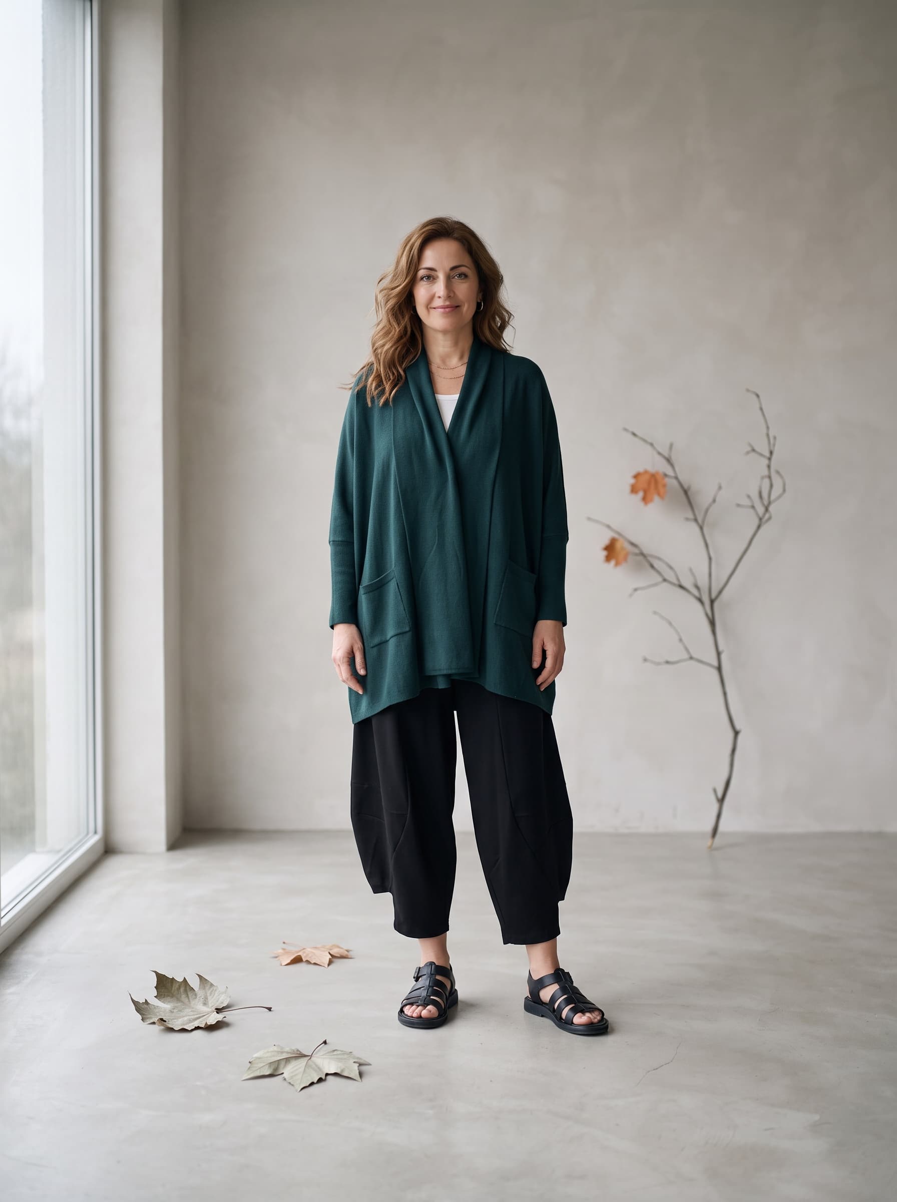 Cardigan Maglia Verde — immagine 4