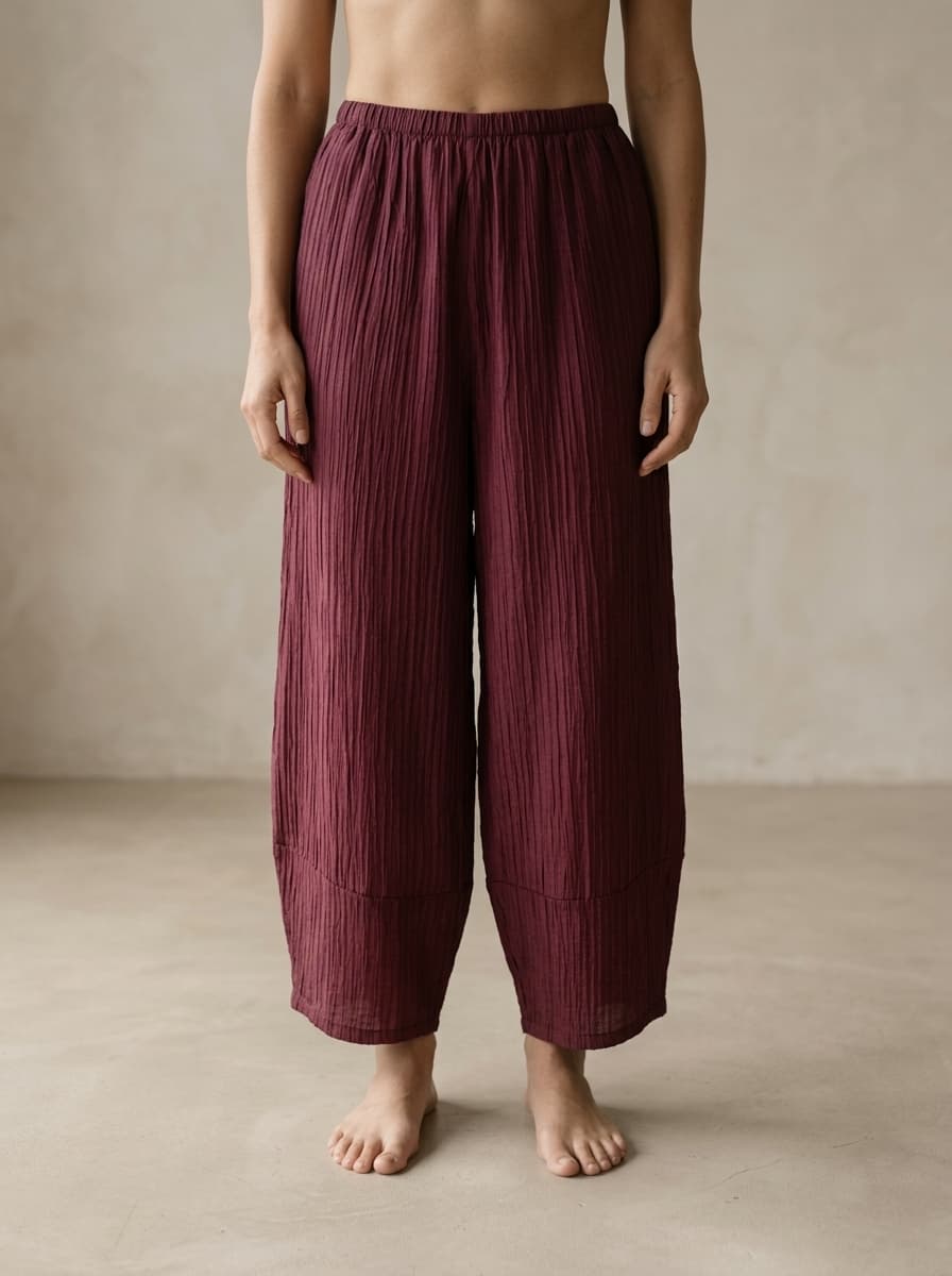 Pantaloni in Viscosa Plissettata — immagine 1