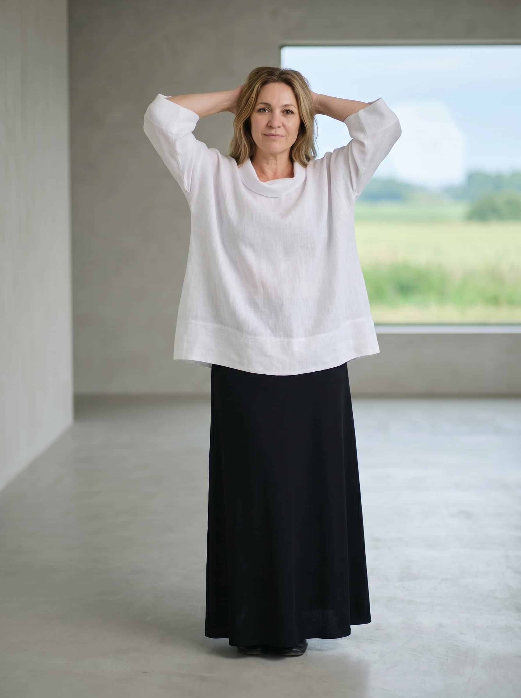 Casacca in Lino Bianca — immagine 3