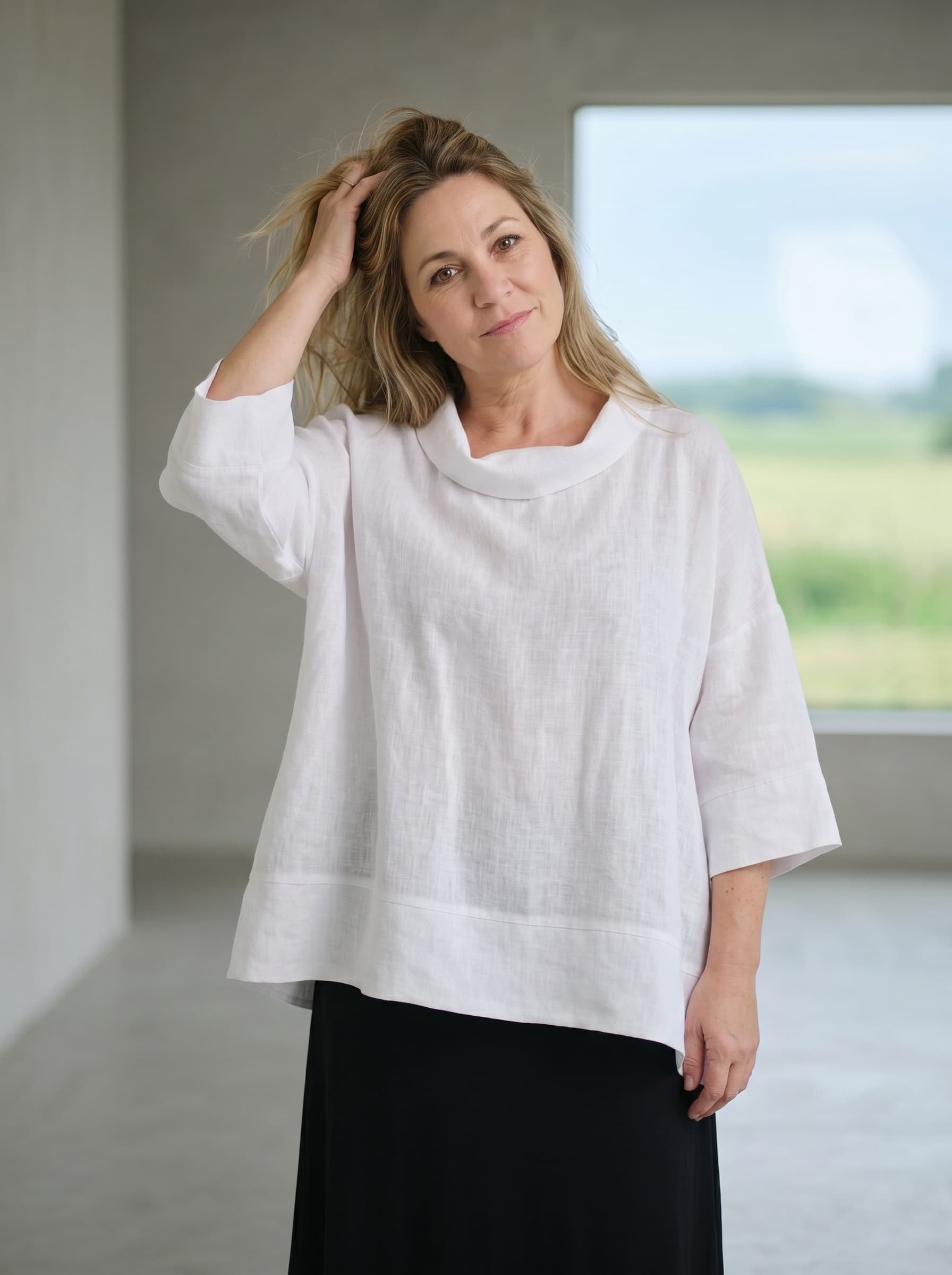 Casacca in Lino Bianca — immagine 1