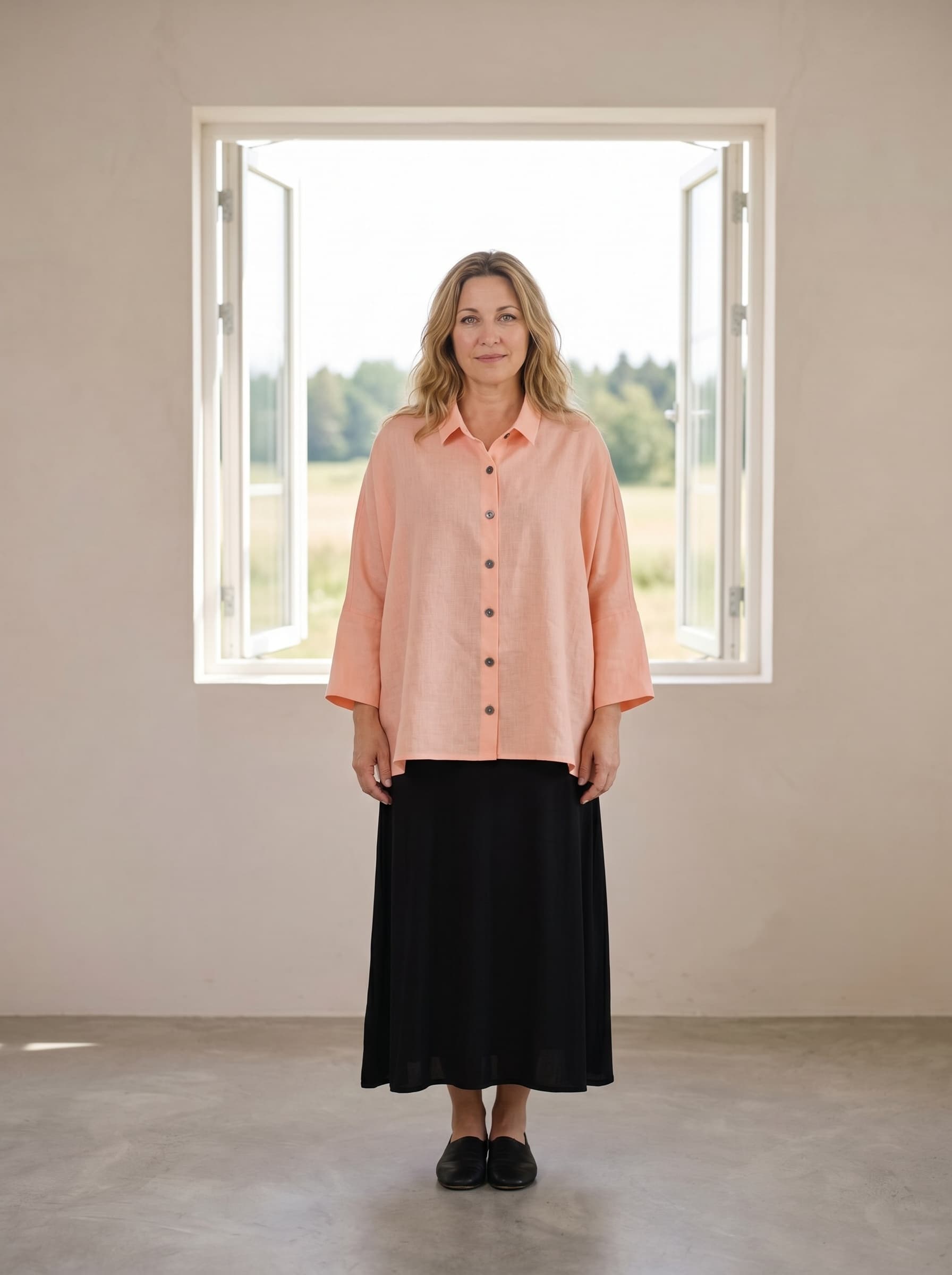 Camicia in Lino Pesca — immagine 2
