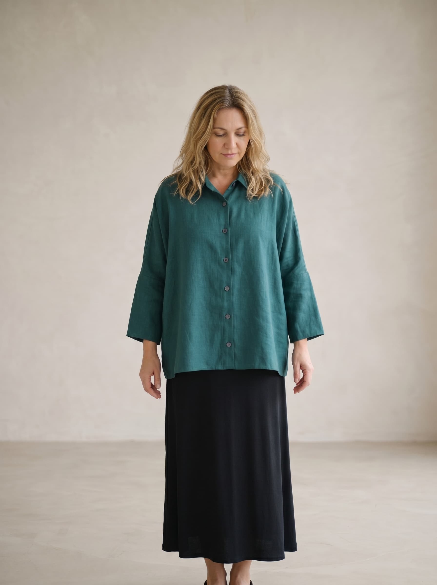 Camicia in Lino Verde — immagine 1