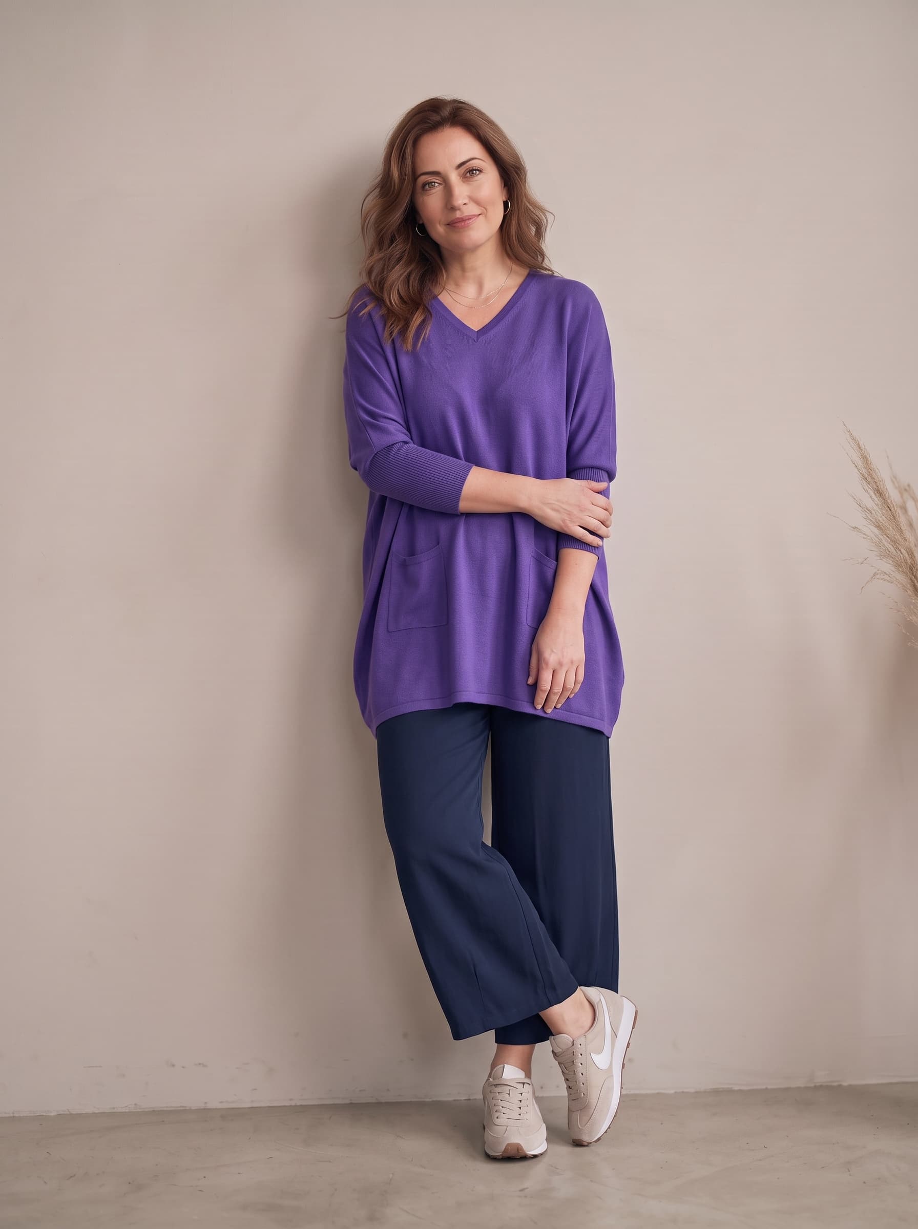 Maglia Over Collo V — immagine 1