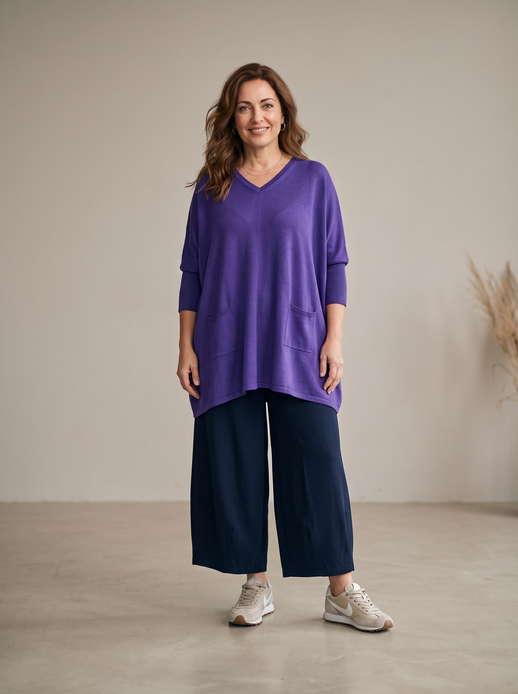 Maglia Over Collo V — immagine 4