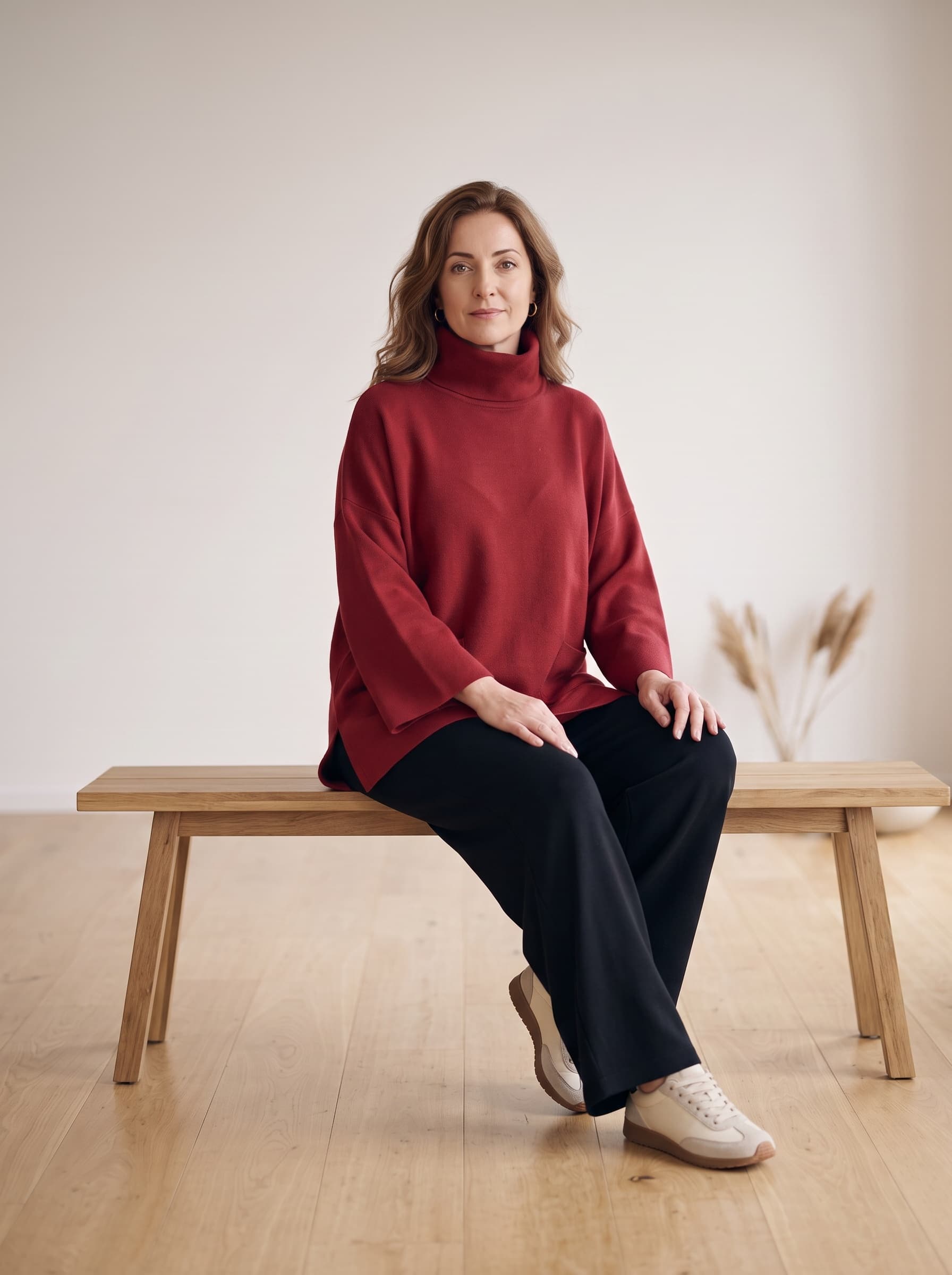 Maglione a collo alto in maglia — immagine 3