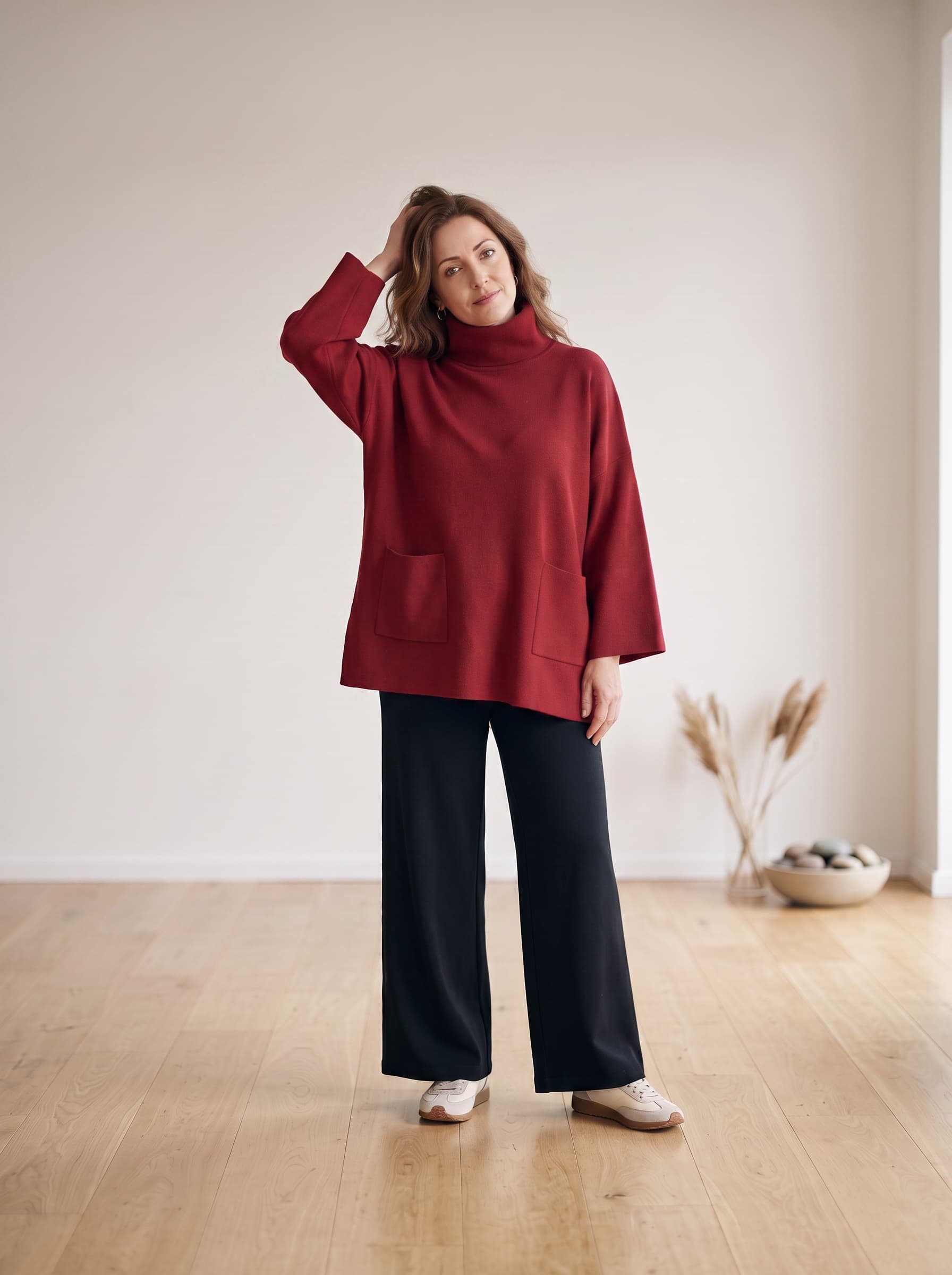 Maglione a collo alto in maglia — immagine 4