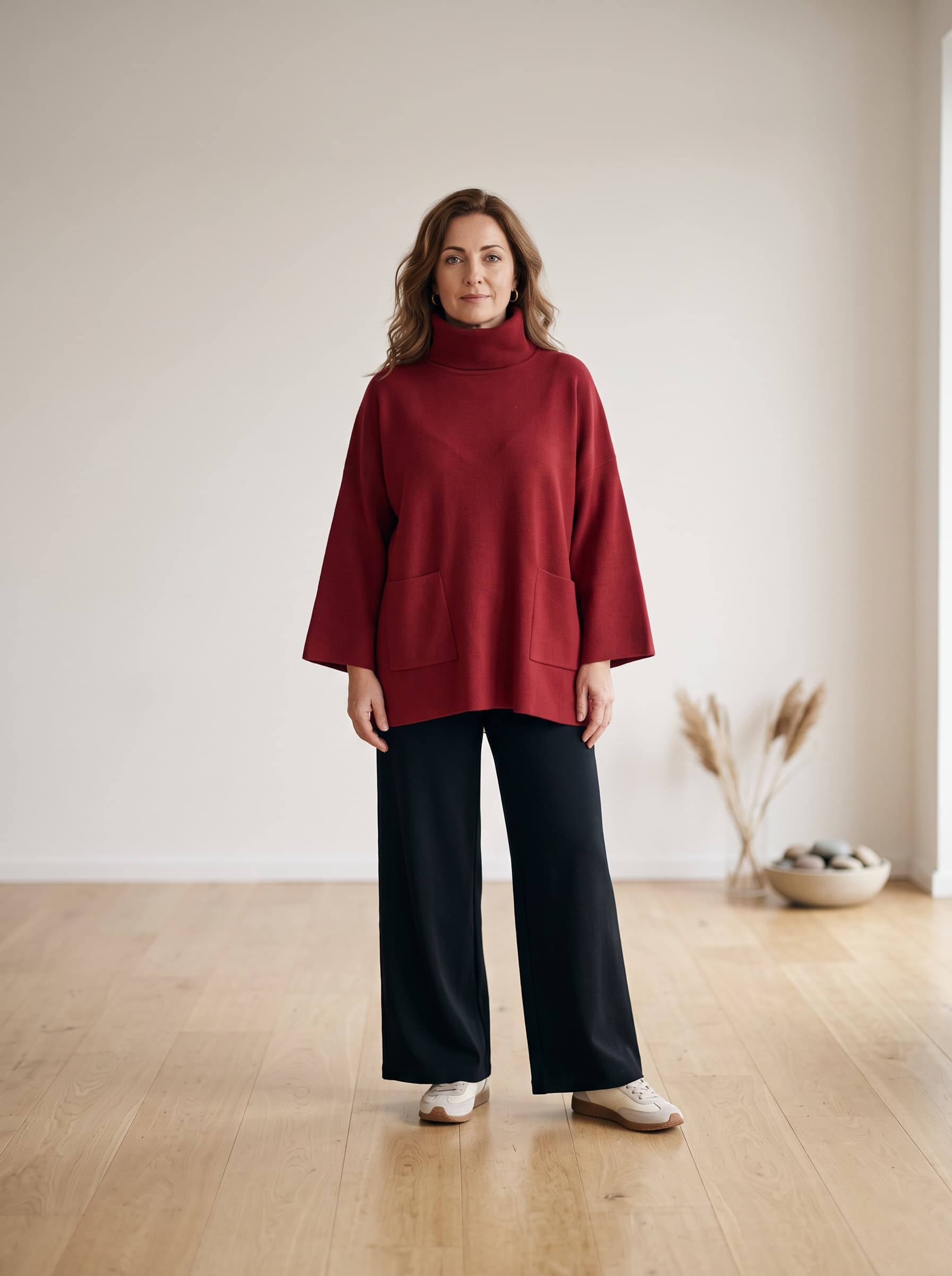 Maglione a collo alto in maglia — immagine 1