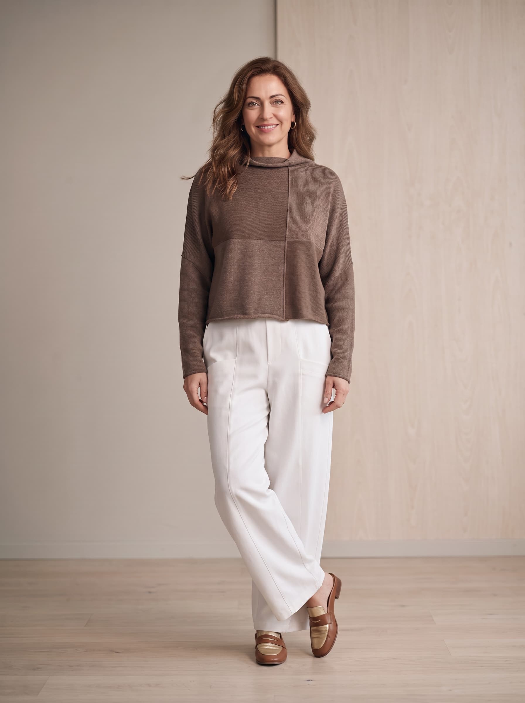 Maglia Over Nocciola — immagine 3