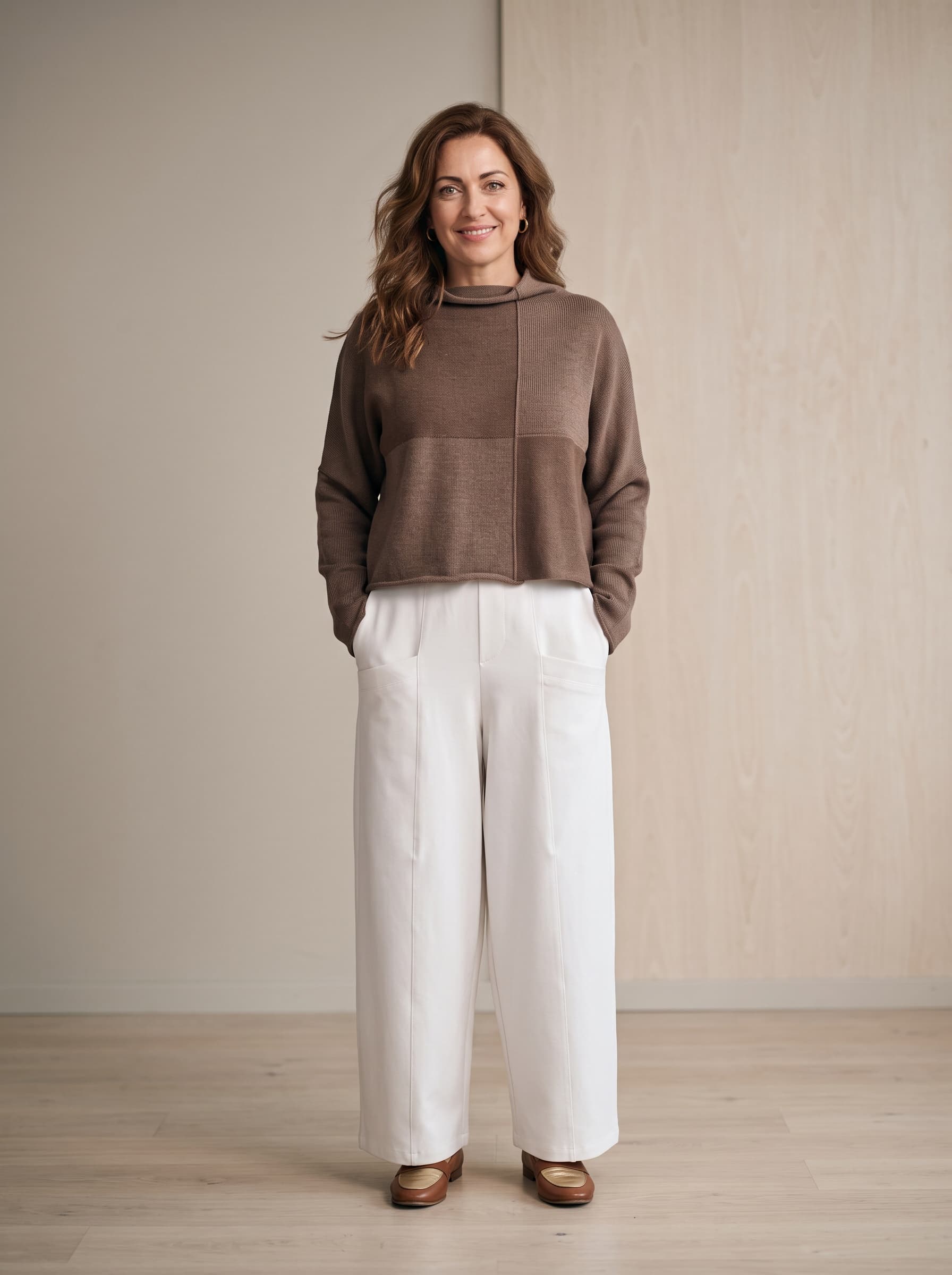 Maglia Over Nocciola — immagine 4