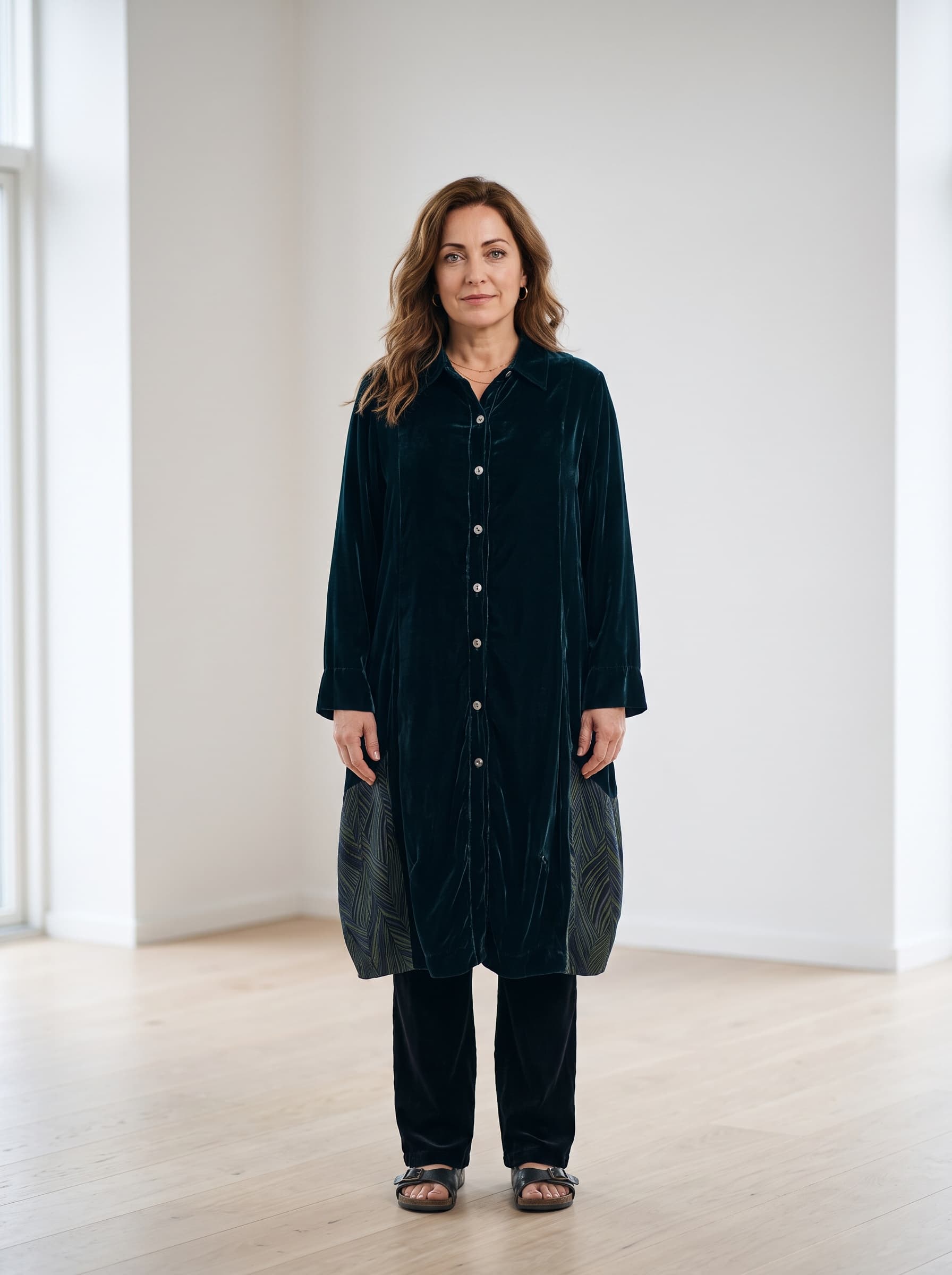Cappotto Velluto Verde — immagine 1