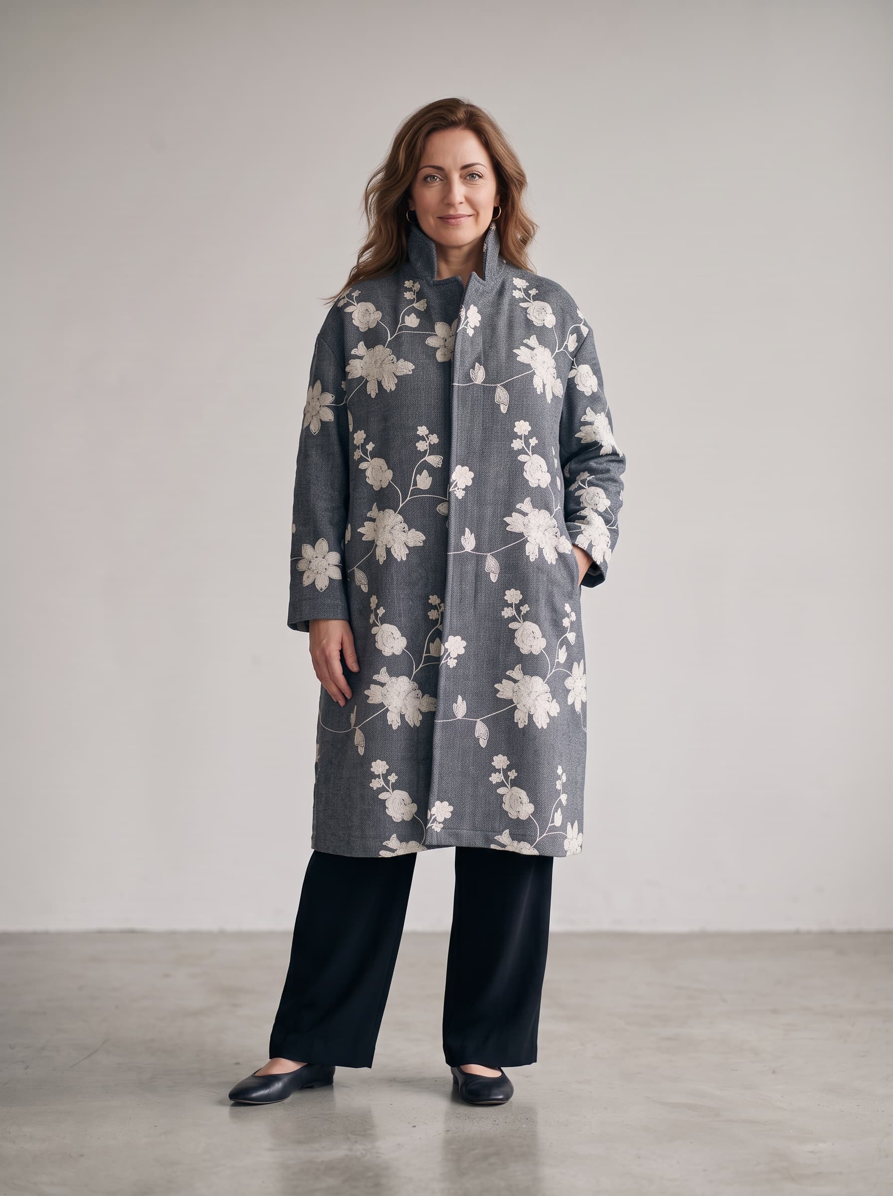 Cappotto in Lana con Ricami — immagine 2