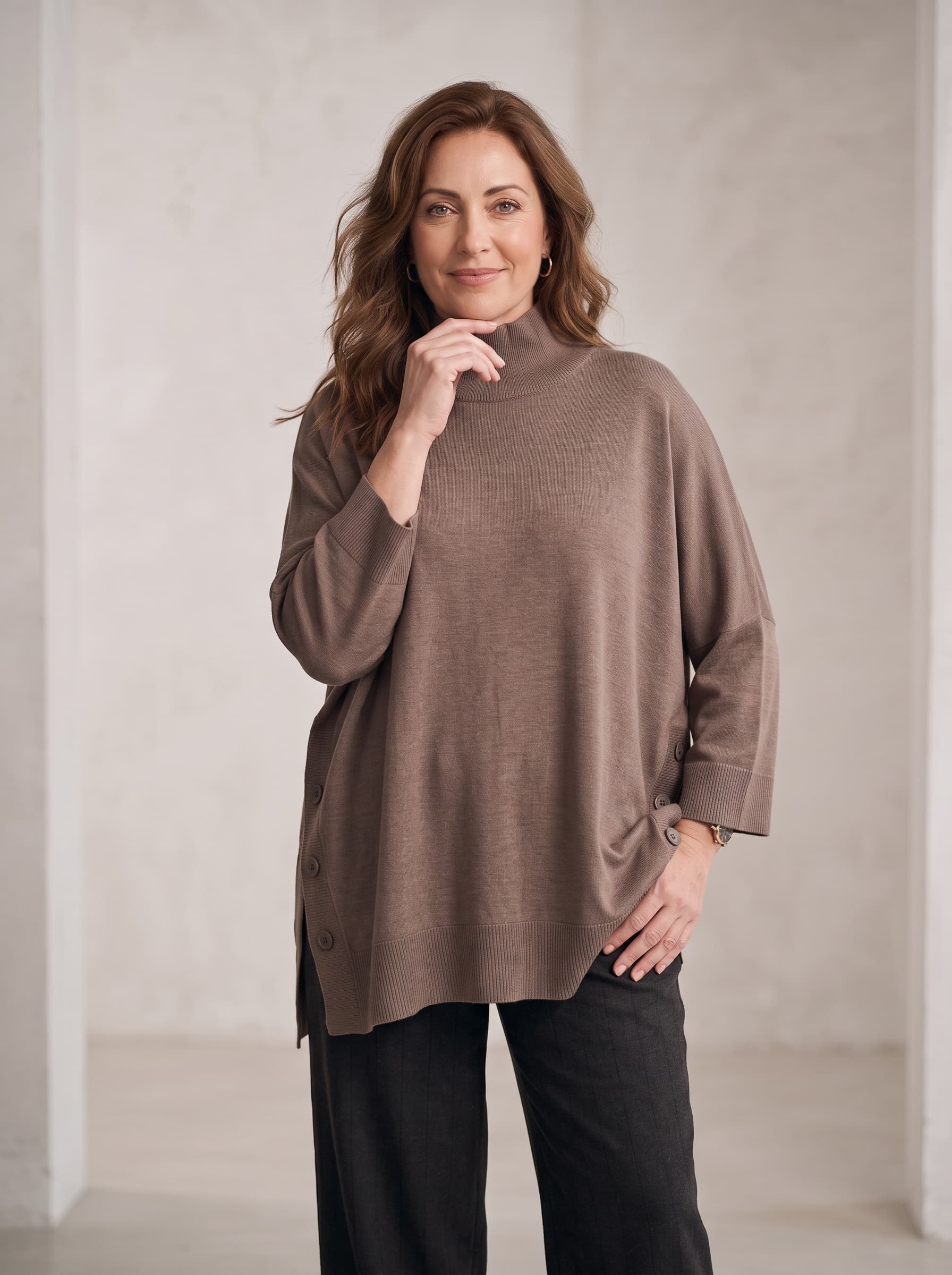 Maglia Over Marrone — immagine 2